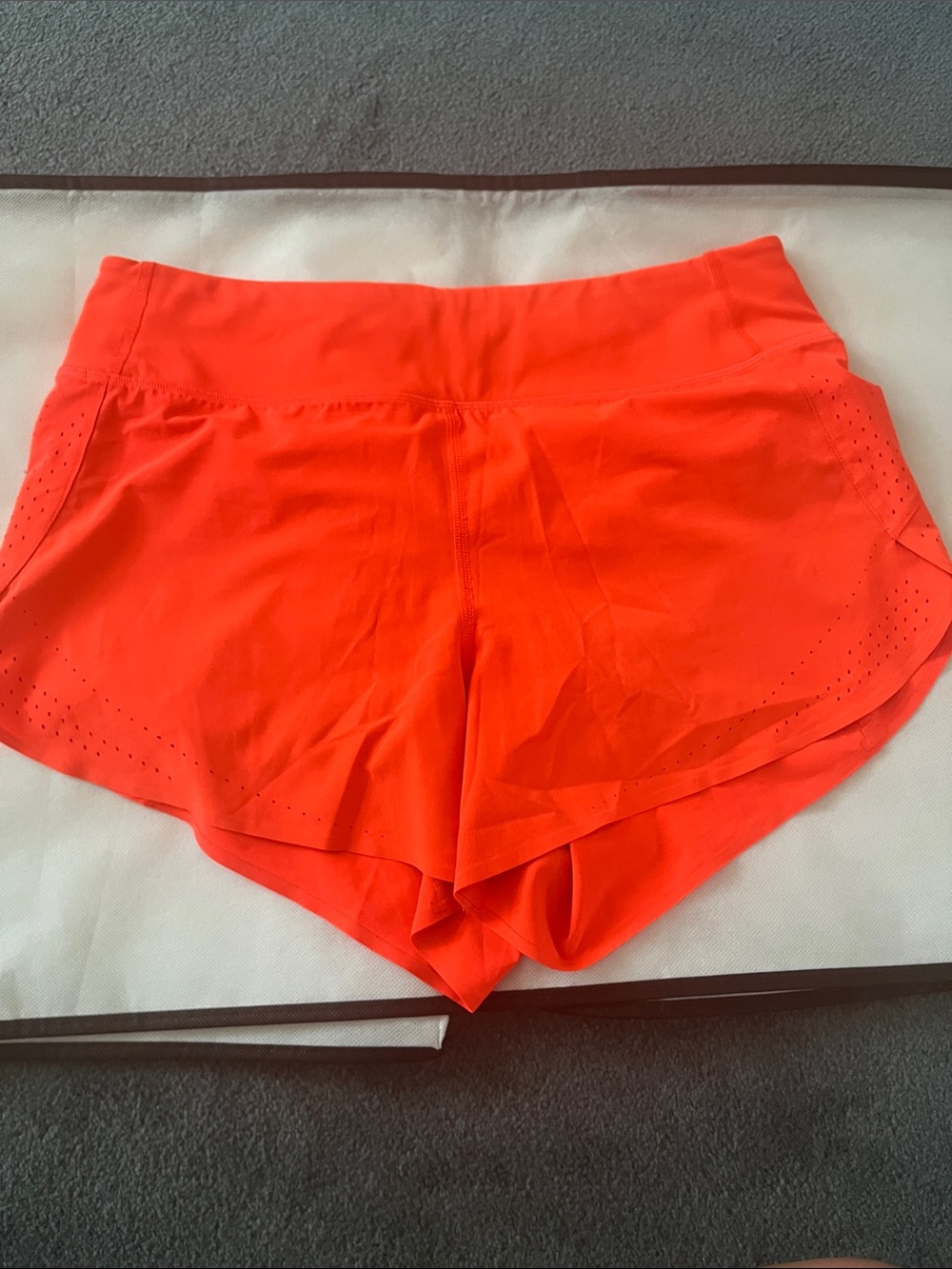 Athleta Neon Orange Athletic Running Shorts
